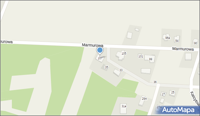 Bilcza, Marmurowa, 107, mapa Bilcza