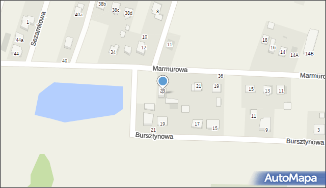 Bilcza, Marmurowa, 25, mapa Bilcza