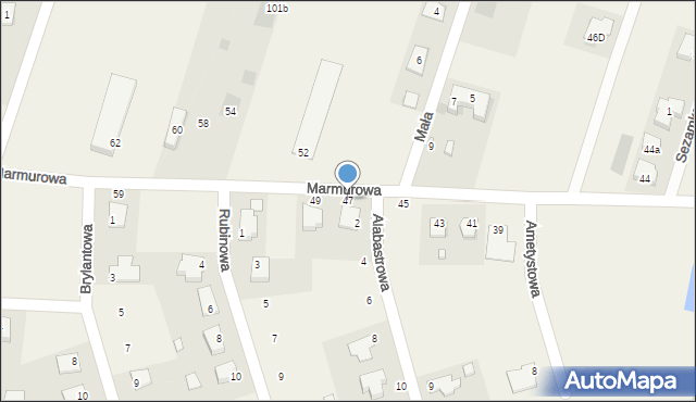 Bilcza, Marmurowa, 47, mapa Bilcza