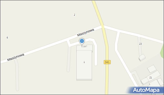 Błonie, Maszynowa, 1, mapa Błonie