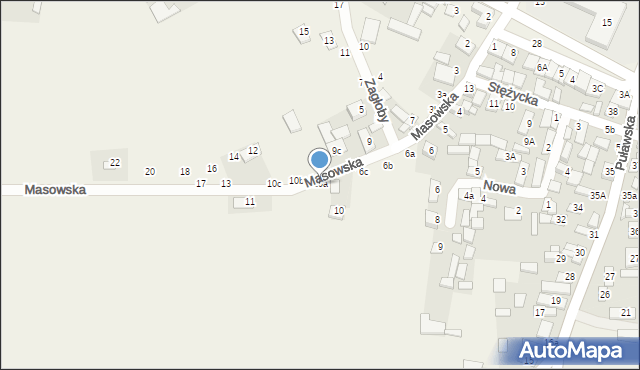 Bobrowniki, Masowska, 10a, mapa Bobrowniki