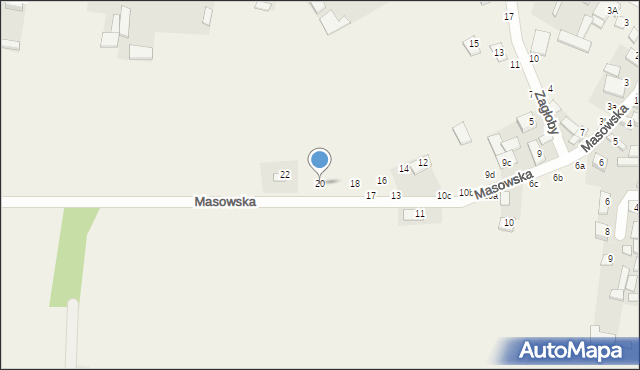 Bobrowniki, Masowska, 20, mapa Bobrowniki