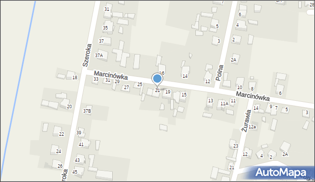 Bodzechów, Marcinówka, 21, mapa Bodzechów