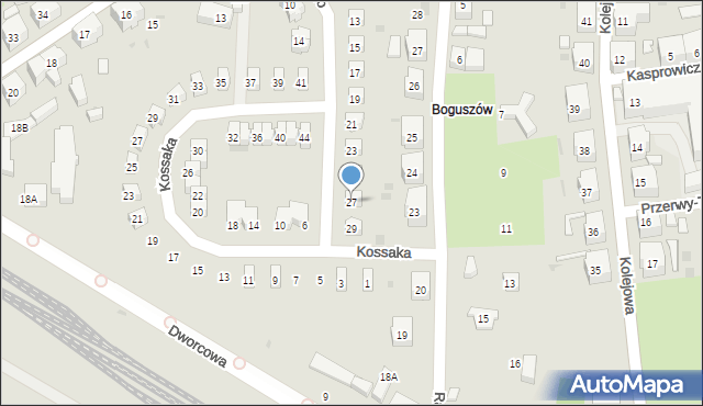 Boguszów-Gorce, Madalińskiego Antoniego Józefa, gen., 27, mapa Boguszów-Gorce