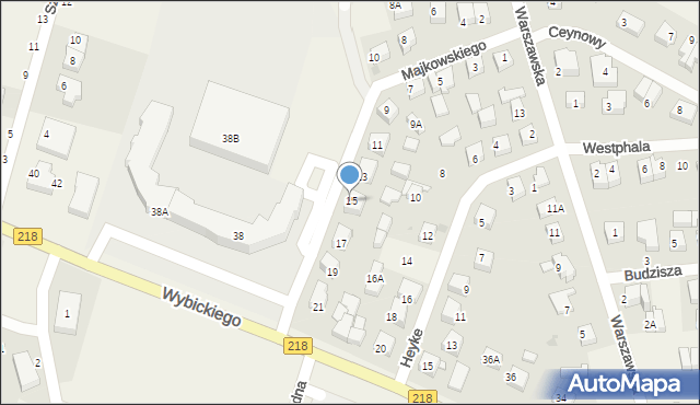 Bojano, Majkowskiego Aleksandra, dr., 15, mapa Bojano