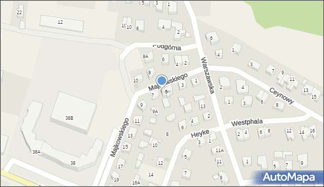 Bojano, Majkowskiego Aleksandra, dr., 5A, mapa Bojano