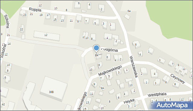 Bojano, Majkowskiego Aleksandra, dr., 8A, mapa Bojano