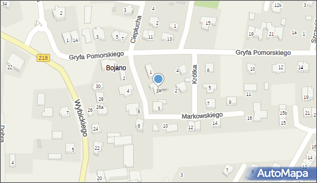 Bojano, Markowskiego Edmunda, 1A, mapa Bojano