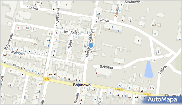 Bojanowo, Marcinkowskiego, 6, mapa Bojanowo