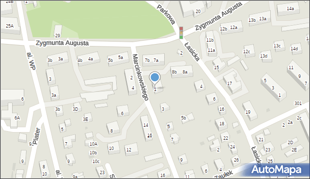 Bolesławiec, Marcinkowskiego Karola, 1, mapa Bolesławca