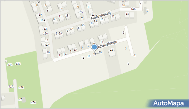 Borowiec, Malczewskiego Jacka, 18, mapa Borowiec