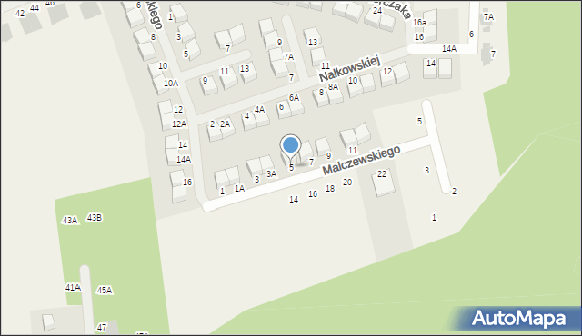 Borowiec, Malczewskiego Jacka, 5, mapa Borowiec