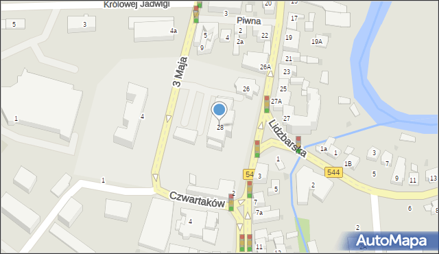 Brodnica, Mazurska, 28, mapa Brodnica