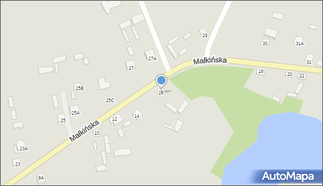 Brok, Małkińska, 16, mapa Brok