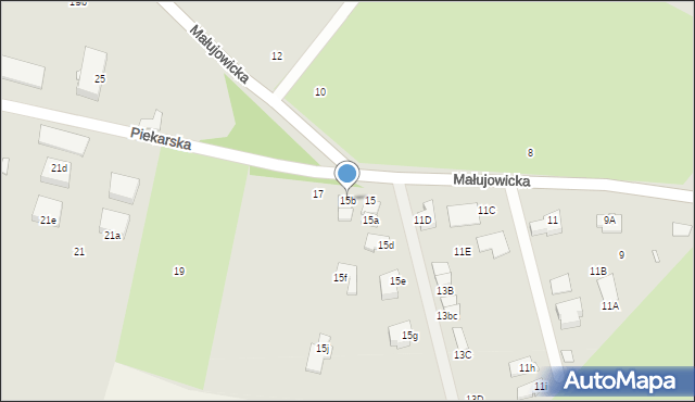 Brzeg, Małujowicka, 15b, mapa Brzeg