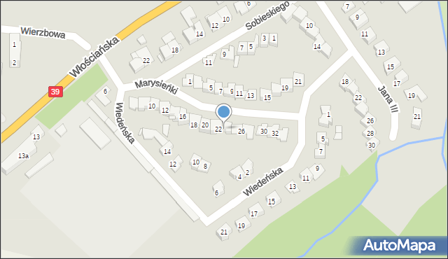 Brzeg, Marysieńki, 24, mapa Brzeg