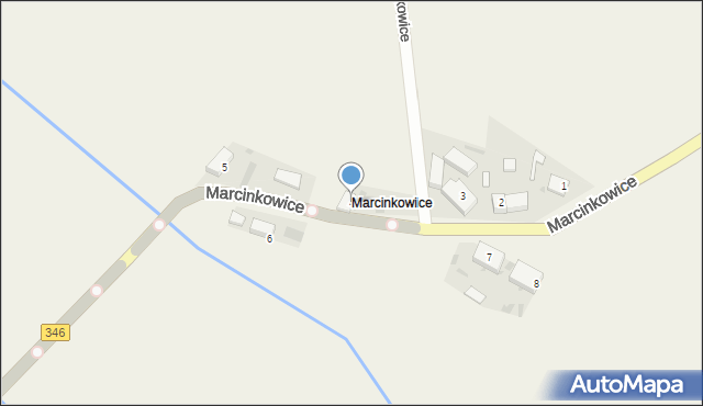 Brzeście, Marcinkowice, 4, mapa Brzeście