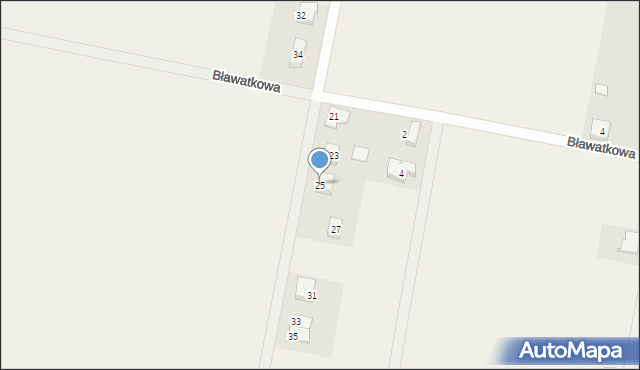 Brzezina, Markowa, 25, mapa Brzezina