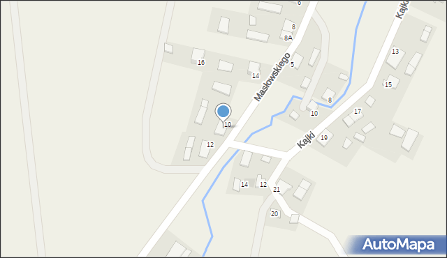 Budry, Masłowskiego Nikodema, ks., 10B, mapa Budry
