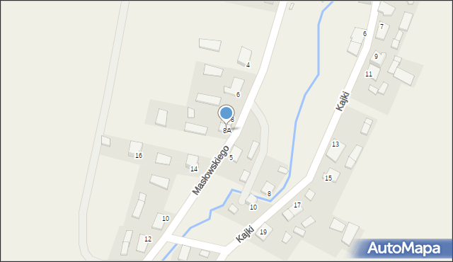Budry, Masłowskiego Nikodema, ks., 8A, mapa Budry