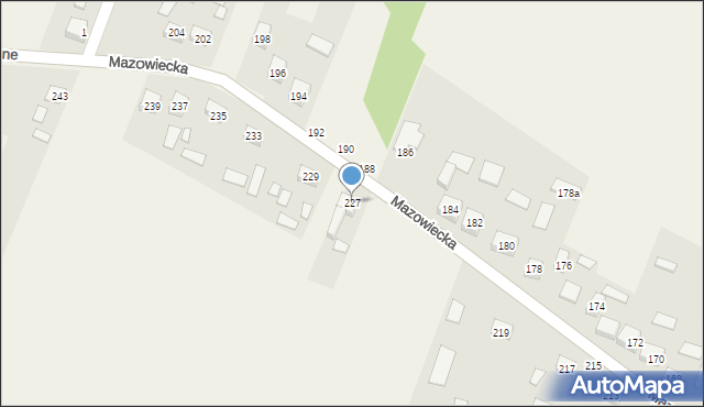 Budy Zaklasztorne, Mazowiecka, 227, mapa Budy Zaklasztorne