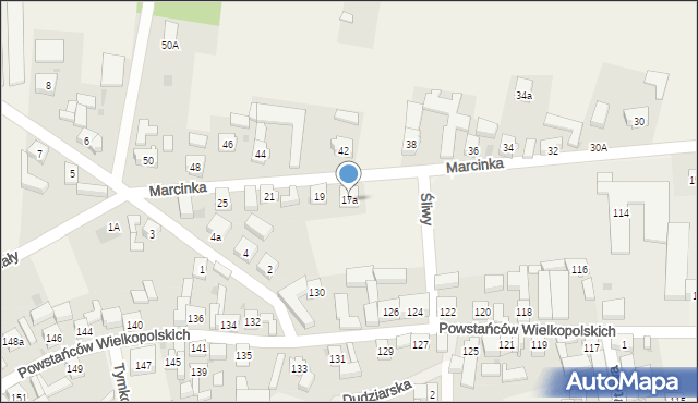 Bukówiec Górny, Marcinka Ludwika, 17a, mapa Bukówiec Górny