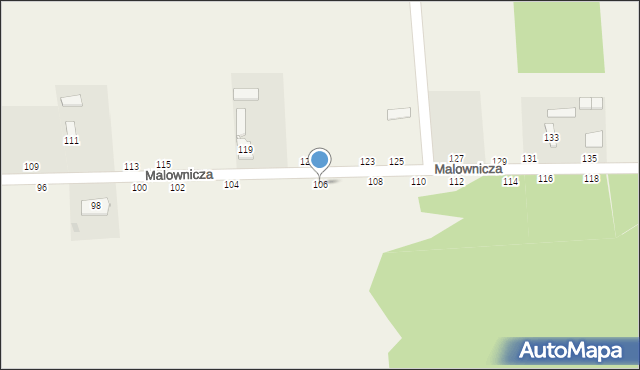 Bukowno, Malownicza, 106, mapa Bukowno