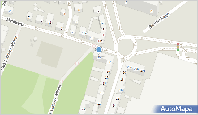 Bydgoszcz, Markwarta Ryszarda, ks., 20, mapa Bydgoszczy