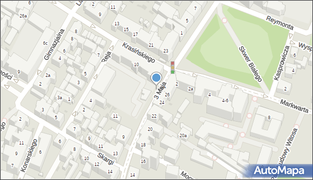 Bydgoszcz, Markwarta Ryszarda, ks., 28, mapa Bydgoszczy