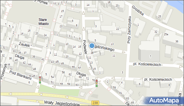 Bydgoszcz, Magdzińskiego Teofila, 18, mapa Bydgoszczy