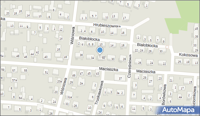 Bydgoszcz, Maciaszka Jana, 32a, mapa Bydgoszczy