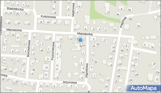 Bydgoszcz, Maciaszka Jana, 7a, mapa Bydgoszczy