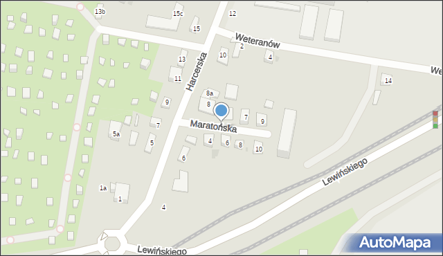 Bydgoszcz, Maratońska, 5, mapa Bydgoszczy