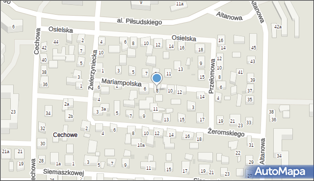 Bydgoszcz, Mariampolska, 8, mapa Bydgoszczy