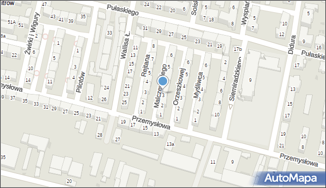 Bytom, Malczewskiego Jacka, 3, mapa Bytomia