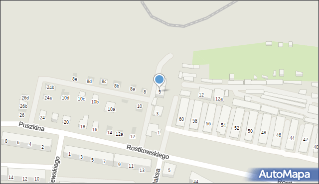 Bytom, Maksa Wiktora, 5, mapa Bytomia