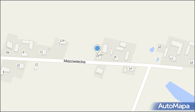 Cekanowo, Mazowiecka, 13, mapa Cekanowo