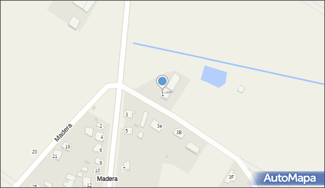 Cekcyn, Madera, 1, mapa Cekcyn