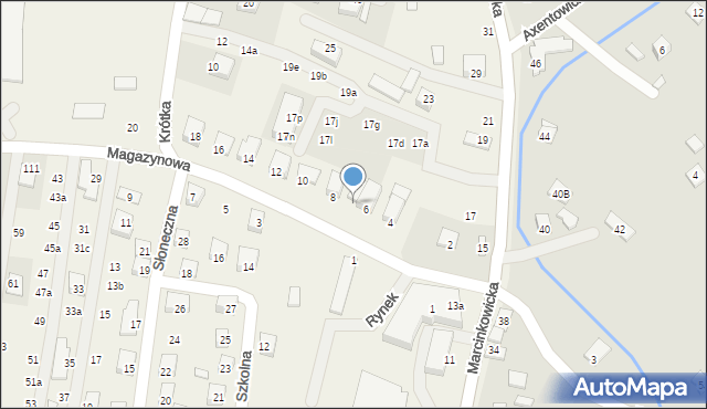 Chełmiec, Magazynowa, 6a, mapa Chełmiec