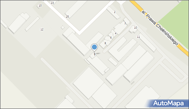 Chełmno, Magazynowa, 9, mapa Chełmno