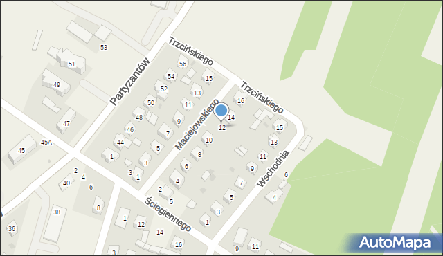 Chodel, Maciejowskiego Bernarda, 12, mapa Chodel
