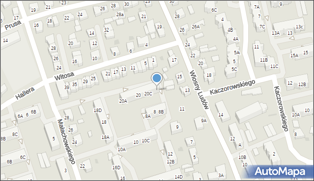 Chodzież, Małachowskiego Stanisława, 20D, mapa Chodzież
