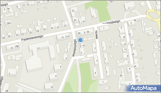 Chodzież, Malepszego Tomasza, ks. dr., 1, mapa Chodzież