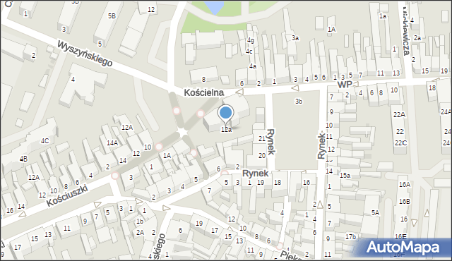 Chodzież, Malepszego Tomasza, ks. dr., 12a, mapa Chodzież