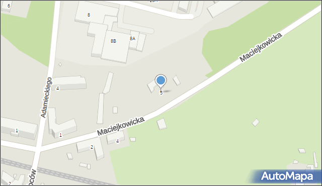 Chorzów, Maciejkowicka, 5, mapa Chorzów