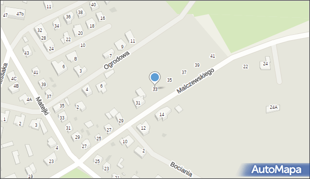 Choszczno, Malczewskiego, 33, mapa Choszczno