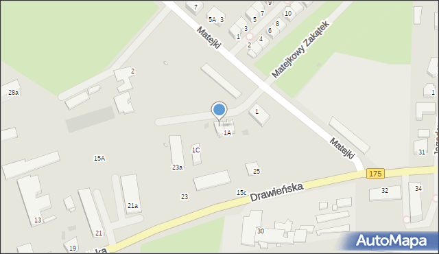 Choszczno, Matejki Jana, 1B, mapa Choszczno