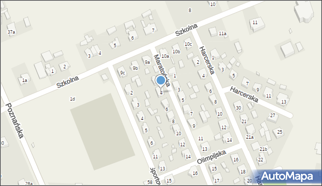 Cielcza, Maratońska, 4, mapa Cielcza