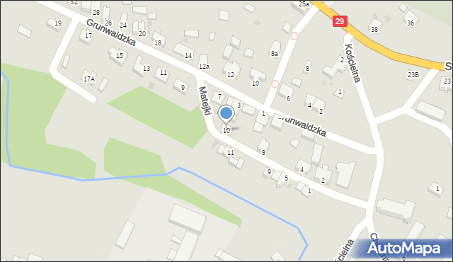 Cybinka, Matejki Jana, 10, mapa Cybinka