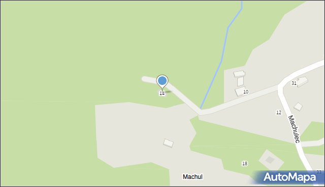 Czchów, Machulec, 14, mapa Czchów